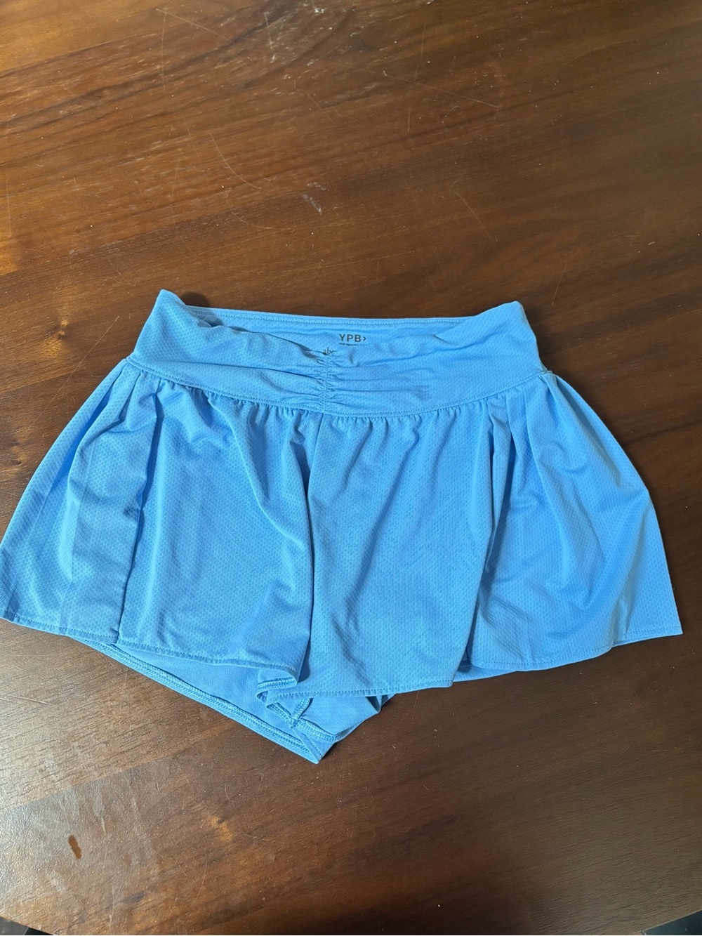 abercrombie kids Light Blue Athletic Skort Shorts